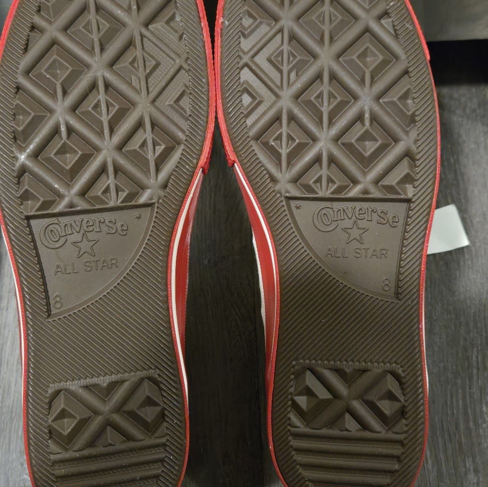 CDC Converse x PLAY Canvas Chuck  Cream with Red Brand New Womens  Size 10 - Picture 7 of 10